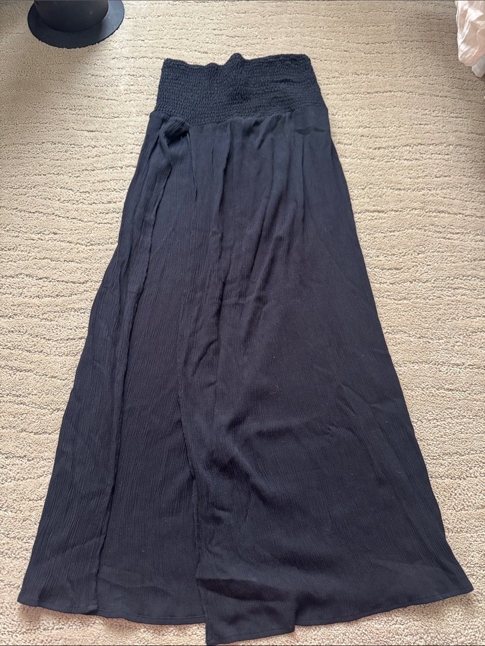 Swim Cover Up with Smocked Band & Slit